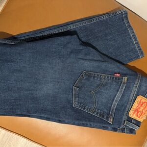 Levi's Dark Blue Straight Jeans